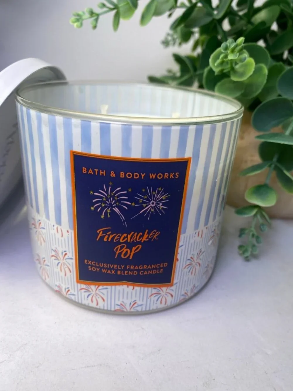 “Firecracker Pop” Bath & Body Works New 3 Wick Candle